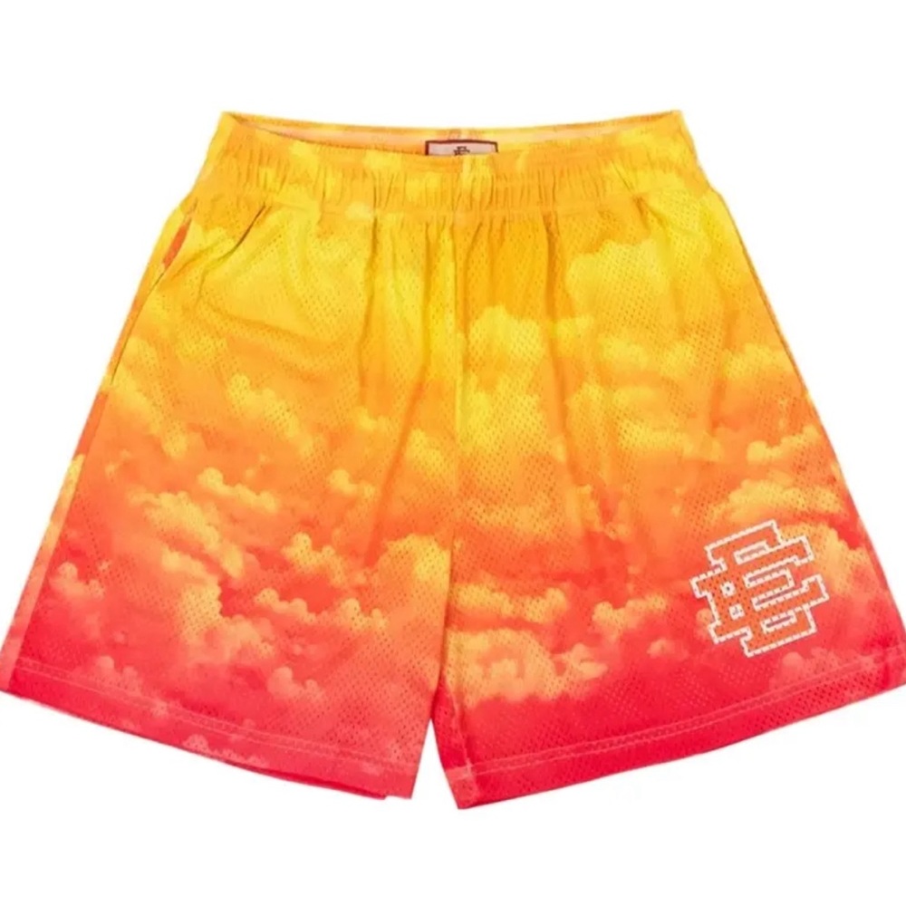 Eric Emanuel Basic Shorts Orange Yellow Sky Line